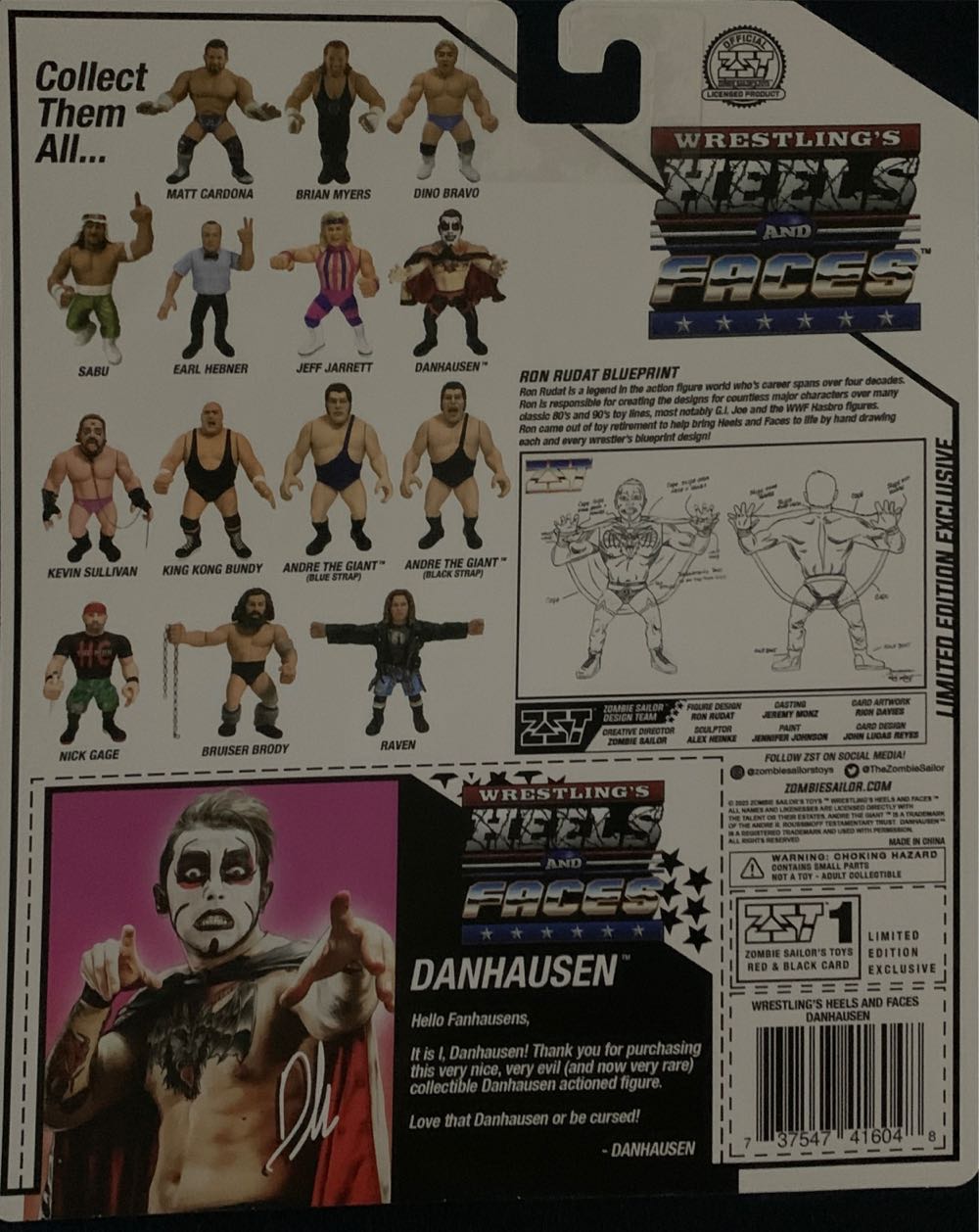 Danhausen - Zombie Sailor Toys (Wrestlings Heels And Faces) action figure collectible [Barcode 737547416048] - Main Image 2