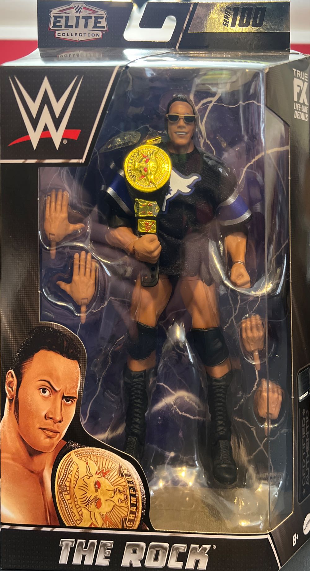 The Rock - Mattel (Wwe Elite) action figure collectible [Barcode 194735105250] - Main Image 2