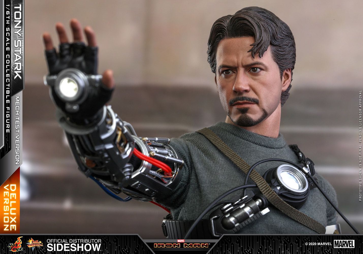 Tony Stark Mech Test Version (Deluxe-Special Edition) - Hot Toys (Iron Man) action figure collectible [Barcode 4895228605870] - Main Image 7