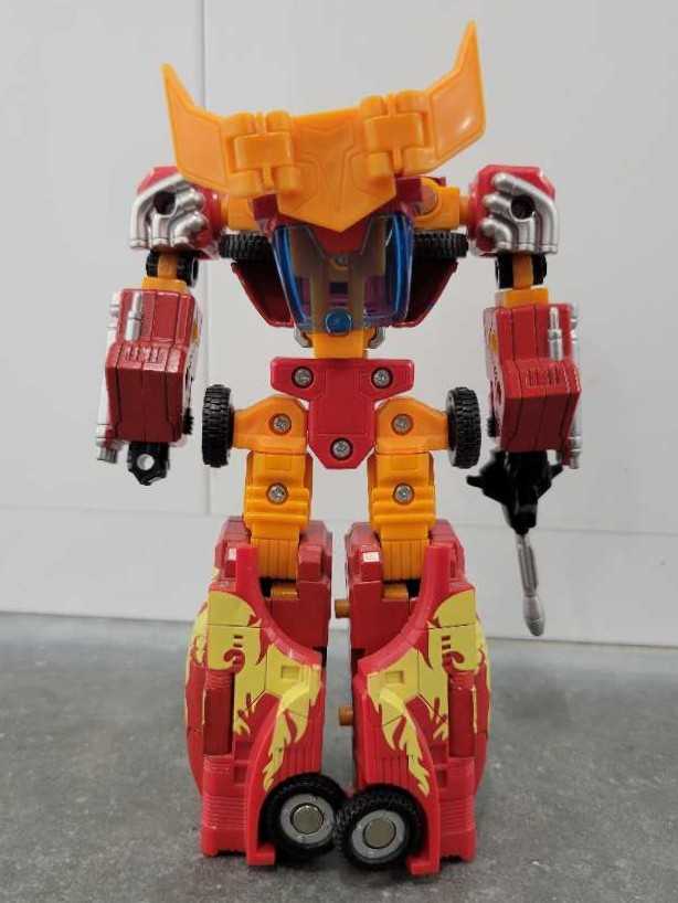 Rodimus Prime Hot Rod Hotrod Missing Base - Hasbro (Titanium) action figure collectible - Main Image 4