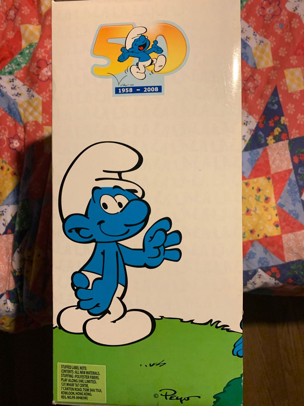 Smurfs 50th Anniversary Plush With Sound And Collector Figure - Playalongtoys action figure collectible [Barcode 687203332116] - Main Image 2