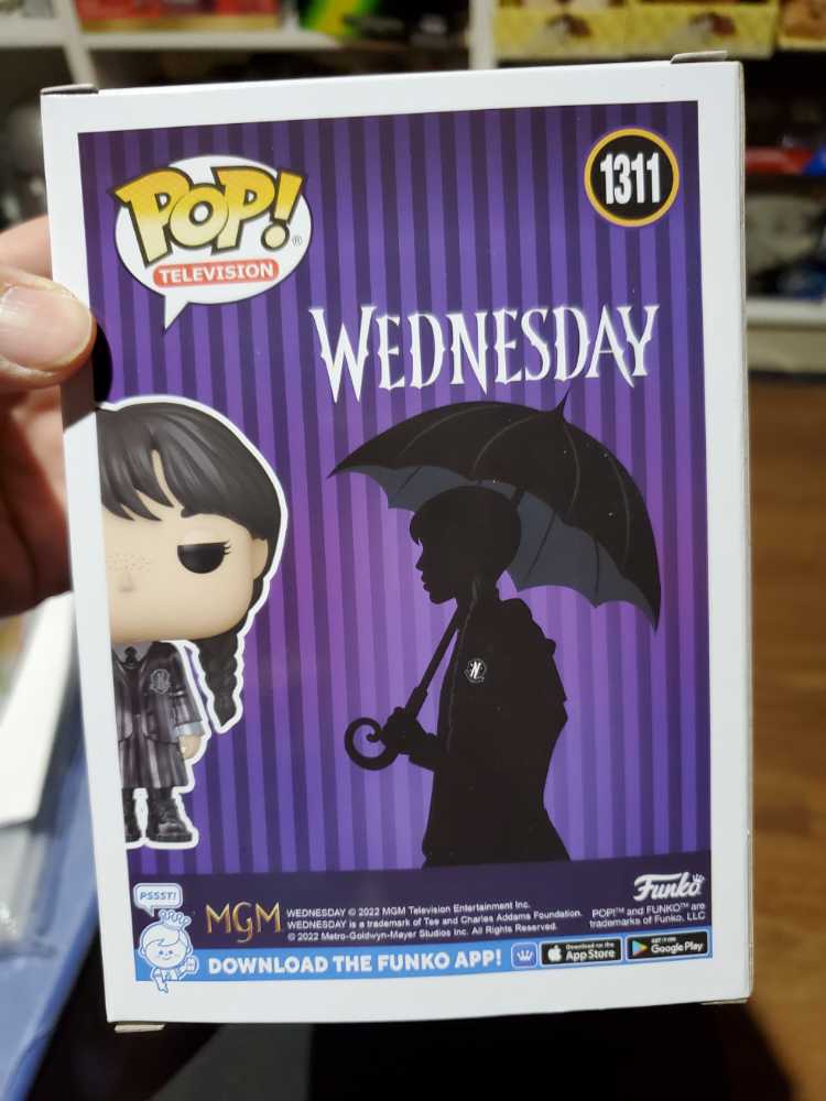 *Funko Pop Wednesday Addams Metallic Hot Topic Exclusive - Funko (Wednesday) (Wednesday) action figure collectible [Barcode 889698682930] - Main Image 3