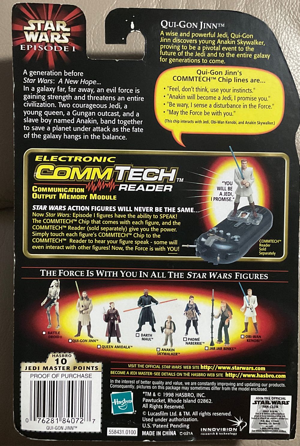 Phantom Menace (Col.#1) - Qui-Gon Jinn - Hasbro (The Phantom Menace) action figure collectible - Main Image 2