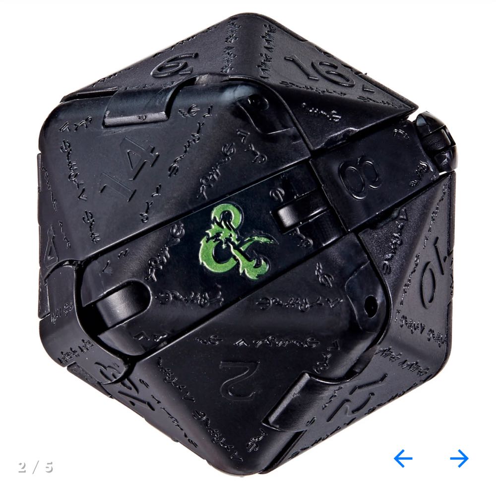 Dungeons & Dragons Honor Among Thieves D&d Dicelings Black Dragon Rakor Collectible D&d Monster Dice Converting Giant D20 Action Figures Role Playing Dice F5212 - Hasbro (Dungeons & Dragons) (Dungeons & Dragons) action figure collectible [Barcode 5010994192808] - Main Image 4