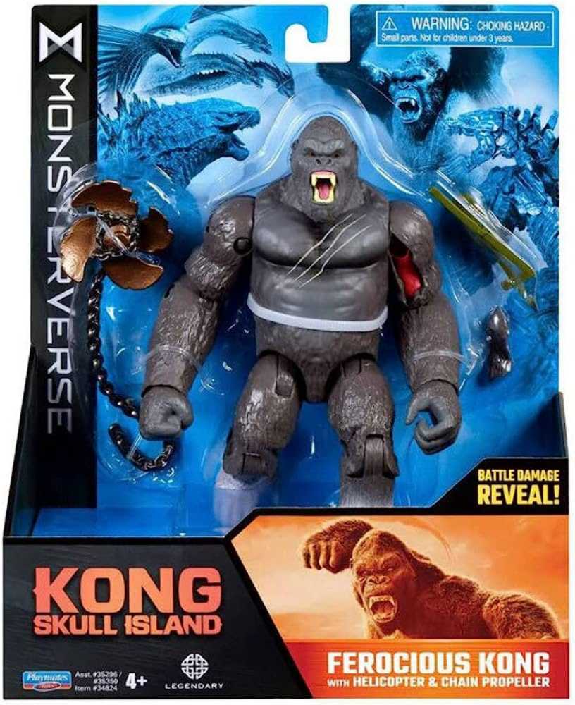 Kong - Kong: Skull Island Ferocious Kong Playmates - Playmates (King Kong) action figure collectible - Main Image 2