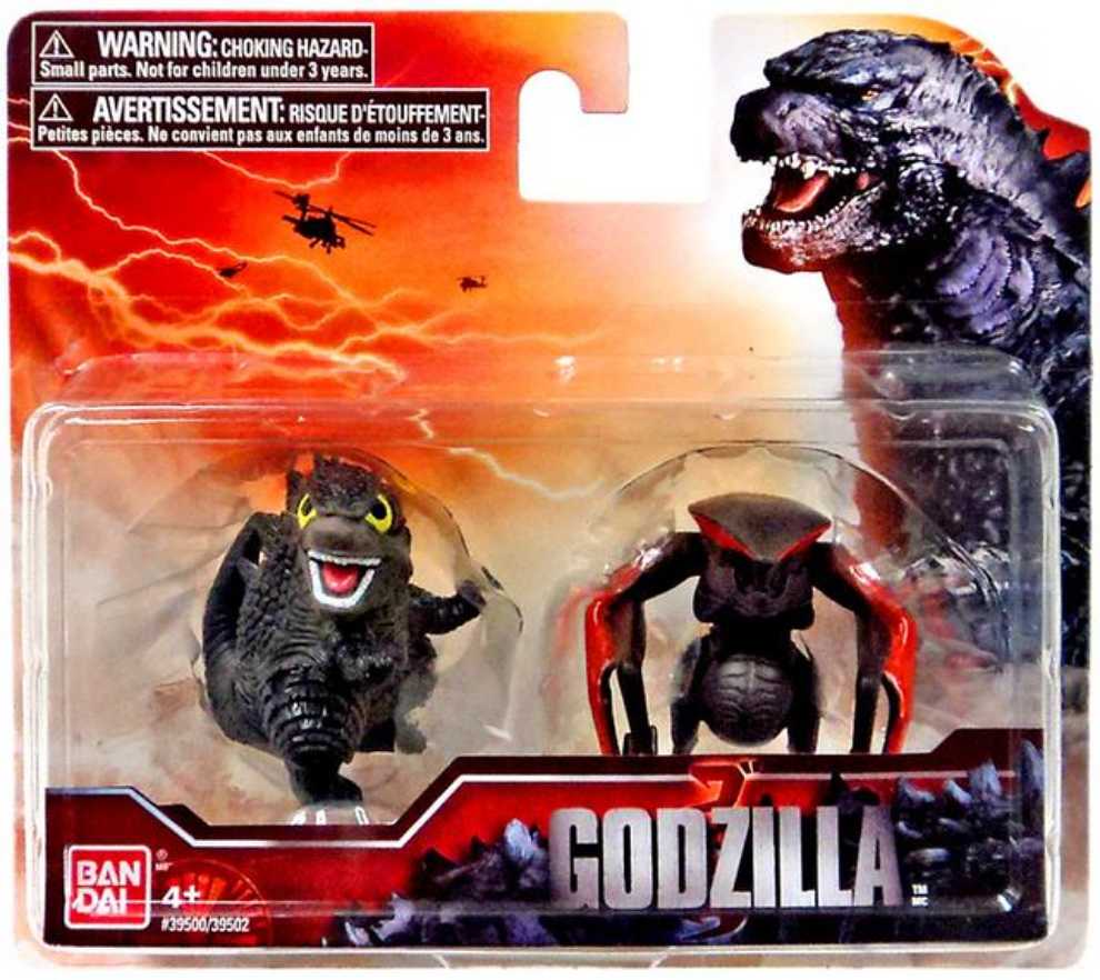 Godzilla 2014 with Female MUTO Chibi - Bandai (Godzilla) action figure collectible - Main Image 2