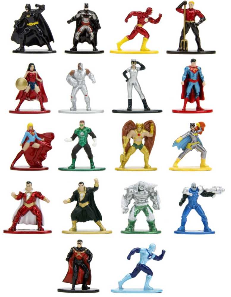METALFIGS - DC 18-Pack: Series 2 - JADA TOYS, Inc. (JADA NANO Metalfigs: DC) action figure collectible [Barcode 801310337851] - Main Image 3