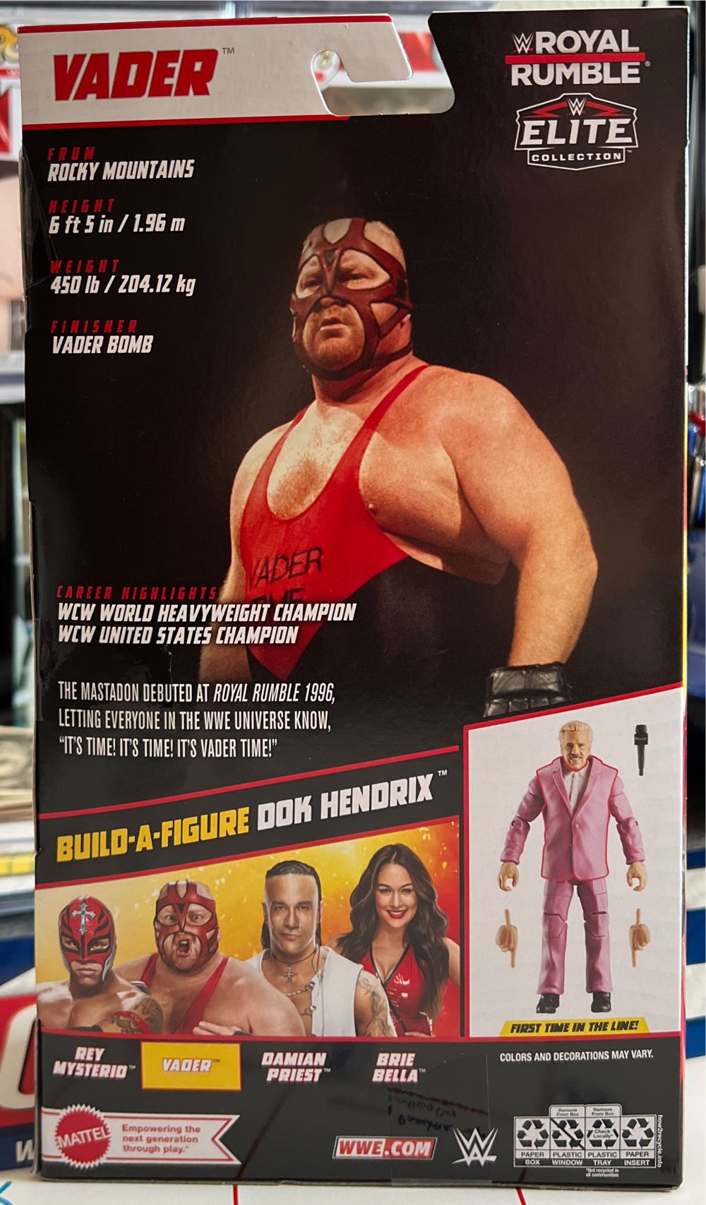 Vader - Mattel Wwe (WWE) action figure collectible - Main Image 2