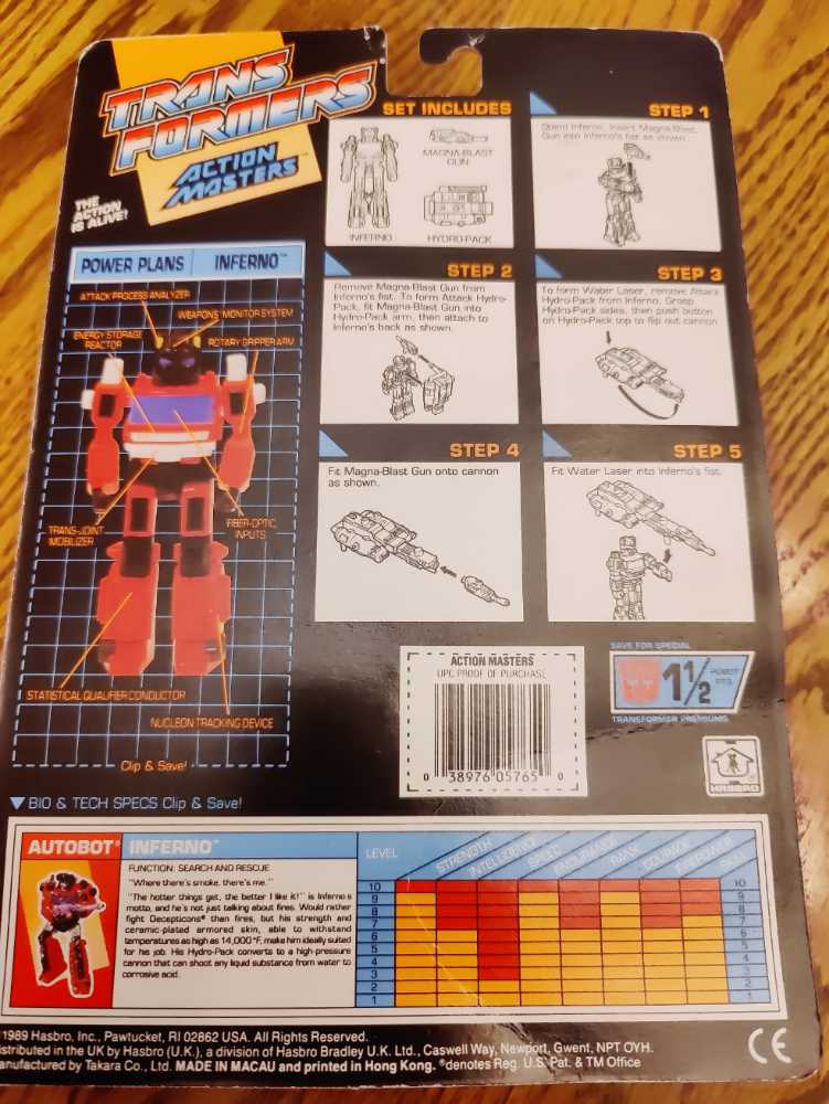 Inferno (Action Masters) (Transformers) action figure collectible - Main Image 2