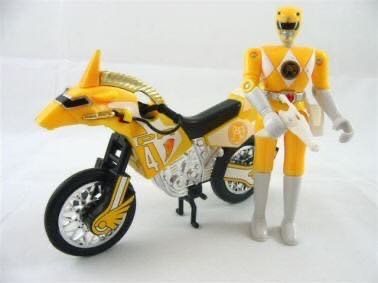 Thunder Bike With Yellow Ranger - Bandai action figure collectible - Main Image 2