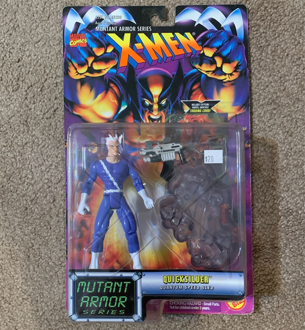 Toy biz, mutant, armor, quicksilver  action figure collectible - Main Image 3