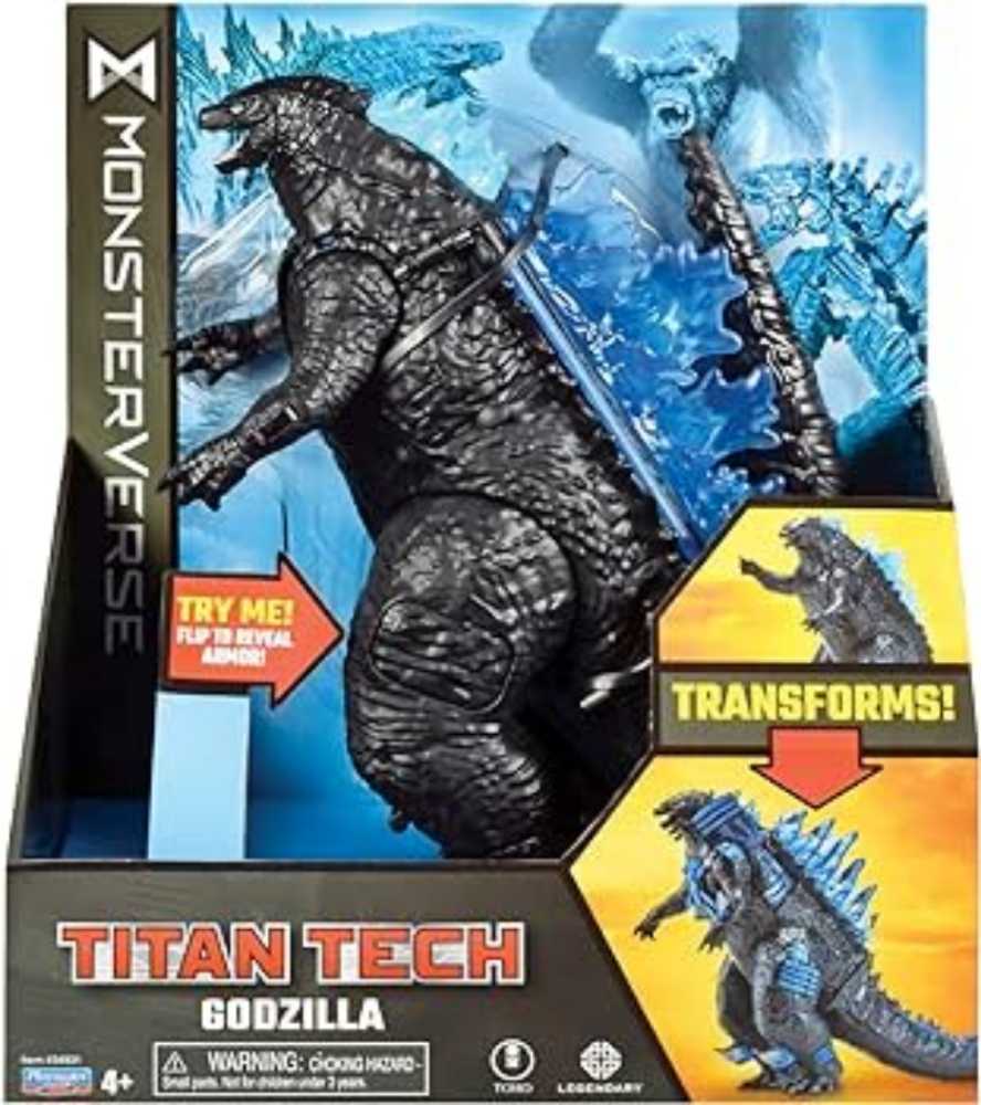 Monsterverse : Titan Tech Godzilla - Playmates (Godzilla) action figure collectible [Barcode 043377349310] - Main Image 2