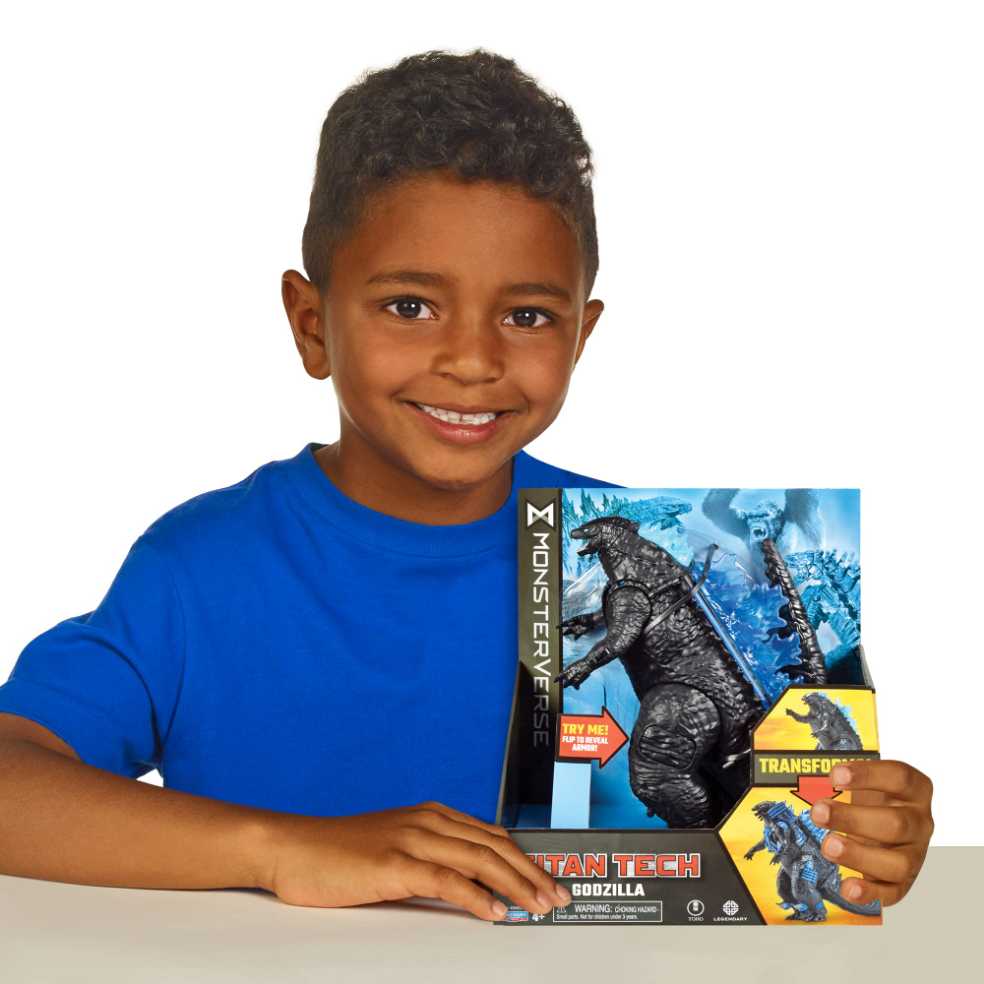 Monsterverse : Titan Tech Godzilla - Playmates (Godzilla) action figure collectible [Barcode 043377349310] - Main Image 4