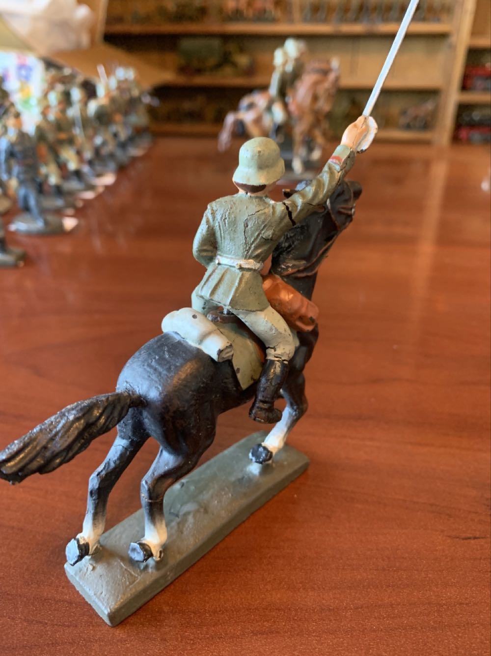 Lineol German Cavalry Charging & Sword - Lineol (German) action figure collectible - Main Image 2
