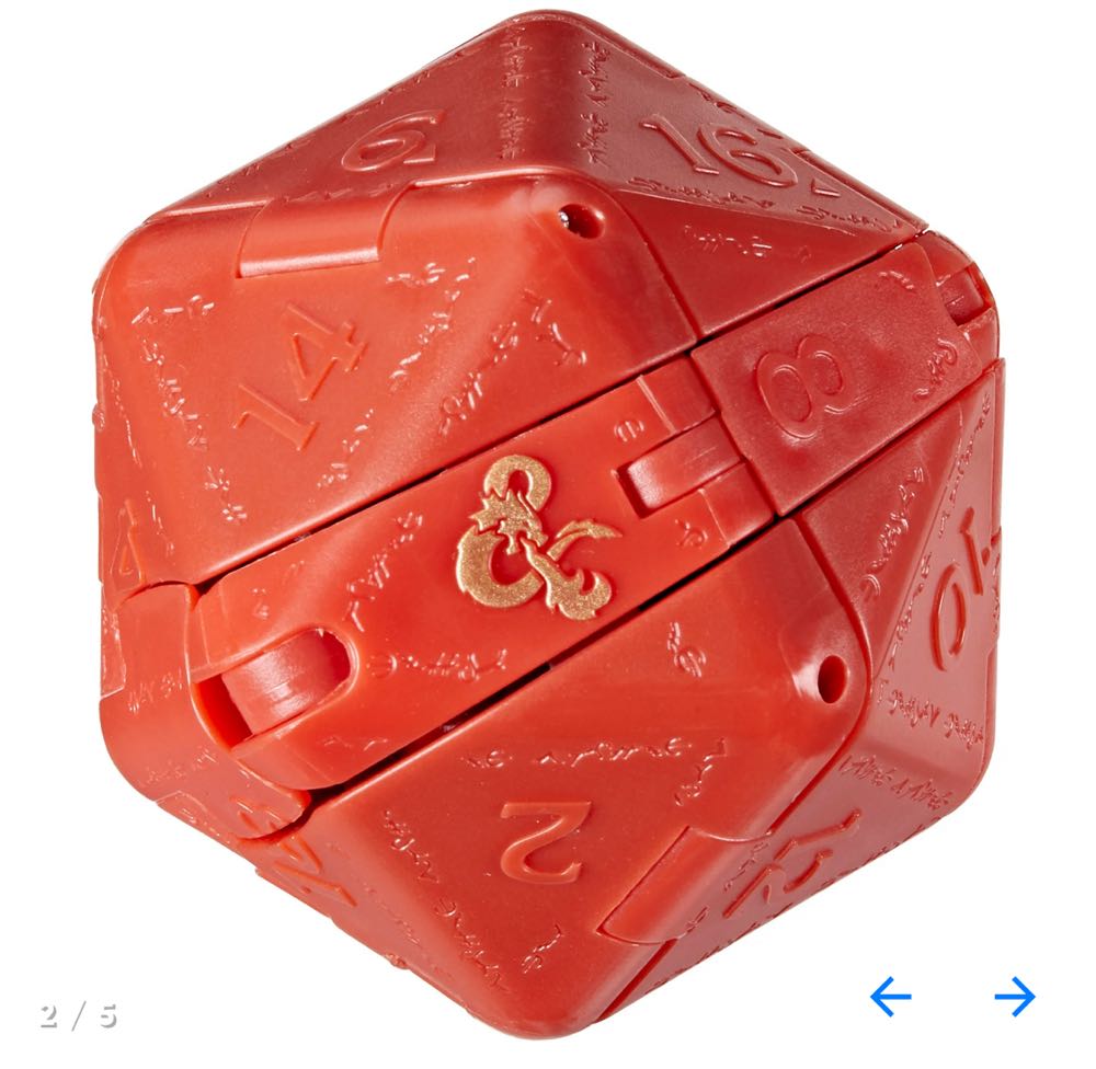 Dungeons & Dragons Honor Among Thieves D&d Dicelings Red Dragon Themberchaud Collectible Monster Dice Converting Giant D20 Action Figures Role Playing Dice F5211 - Hasbro (Dungeons & Dragons Honor Among Thieves) action figure collectible [Barcode 5010994192792] - Main Image 4
