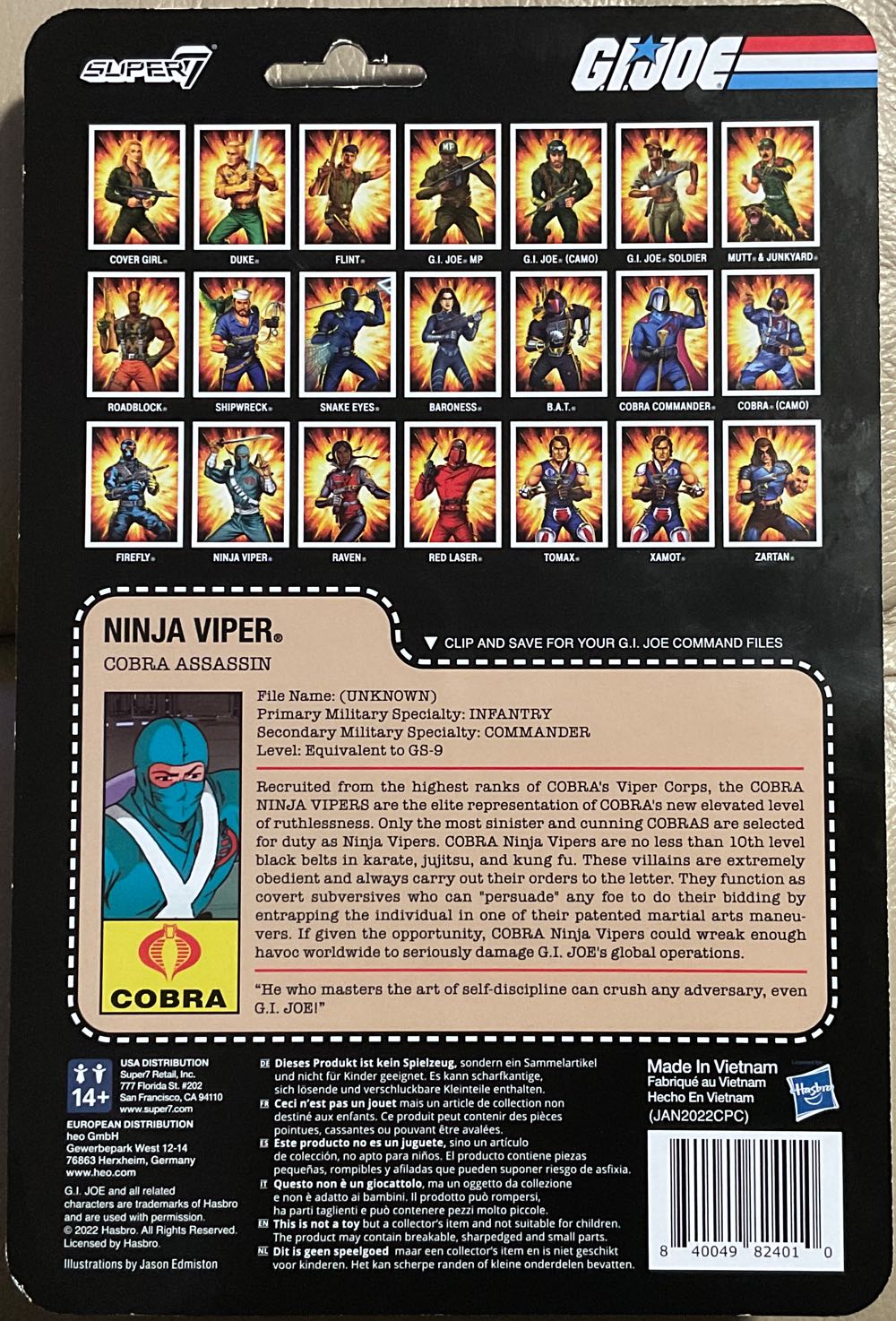 G.I. Joe (Super7) - Ninja Viper - Hasbro (G.I. Joe (Super7)) action figure collectible - Main Image 2