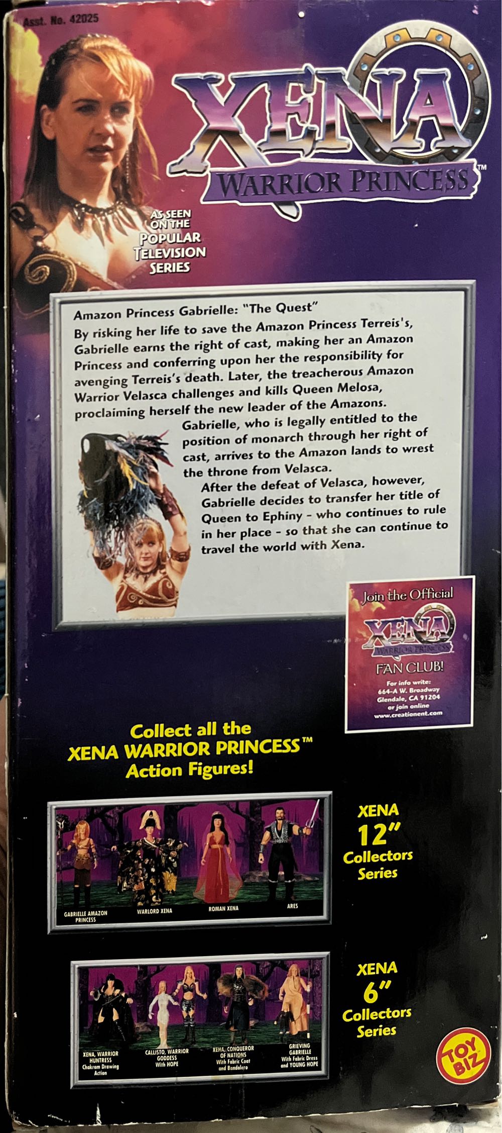 Xena Warrior Princess GABRIELLE AMAZON PRINCESS 12in ”The Quest” Action Figure - Toy Biz action figure collectible [Barcode 035112420279] - Main Image 3