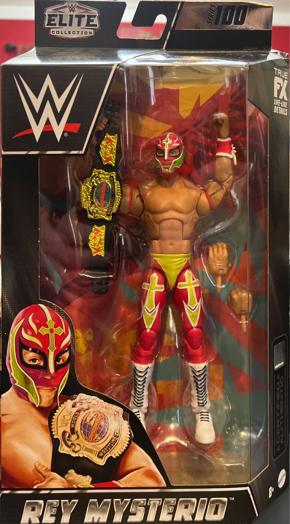 Rey Mysterio - Mattel (WWE Elite Series #100) action figure collectible [Barcode 194735105120] - Main Image 2