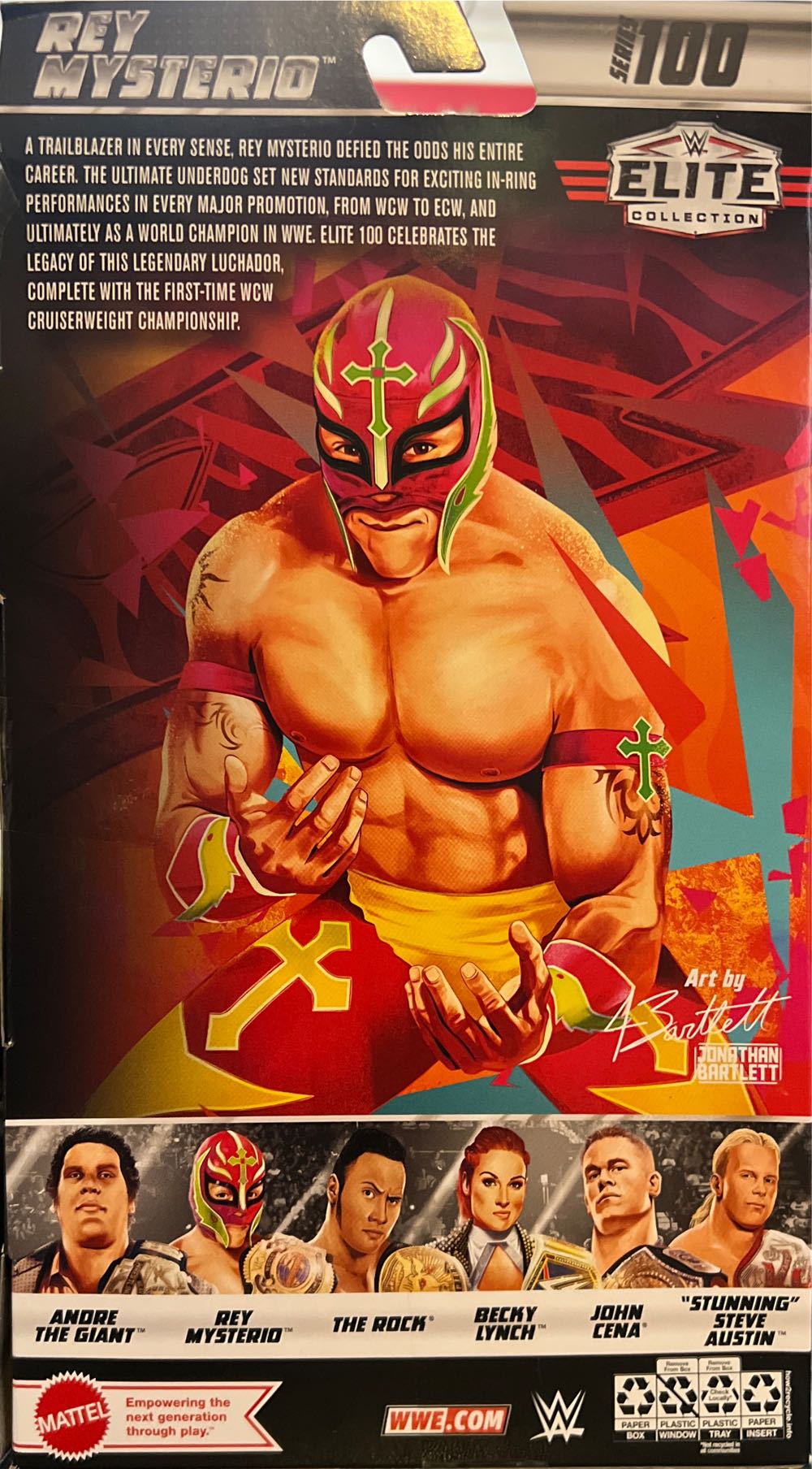 Rey Mysterio - Mattel (WWE Elite Series #100) action figure collectible [Barcode 194735105120] - Main Image 3