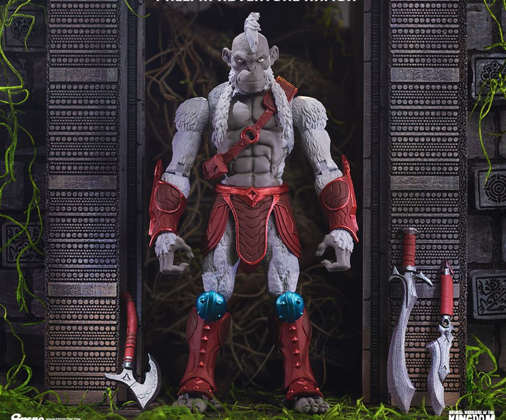 Animal Warriors Of The Kingdom-Primal Series: Pale In His Adventure Armor - Spero Studios (Animal Warriors Of The Kingdom) action figure collectible [Barcode 850020645190] - Main Image 3