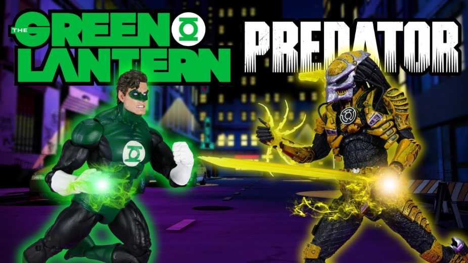 NECA Predator Vs Green Lantern 2 Pack SDCC 2019 Exclusive With Rare Yellow Predator   action figure collectible - Main Image 4