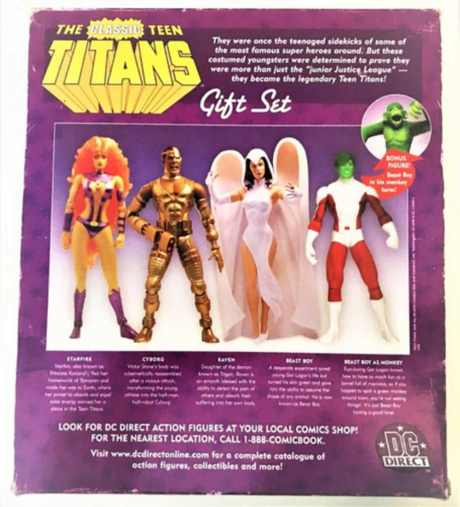 DC Direct The Classic Teen Titans Gift Set 2001(White Raven)  action figure collectible [Barcode 761941238234] - Main Image 2