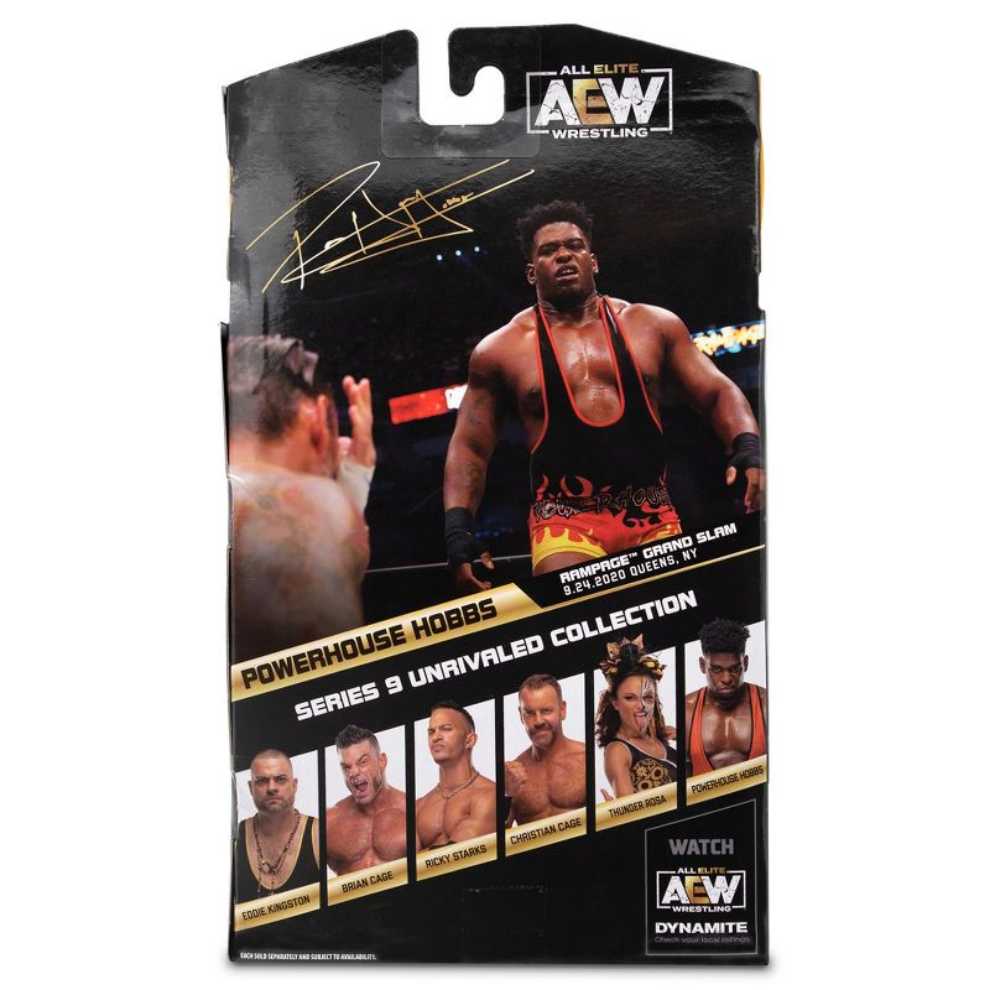 Powerhouse Hobbs Aew Series 9 - Jazwares (AEW Unrivaled Collection) action figure collectible [Barcode 191726430919] - Main Image 2