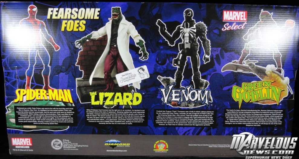 Marvel Select Disny Store Spider-man Fearsome Foes  - Diamond Select (Marvel Select) action figure collectible [Barcode 699788723463] - Main Image 2