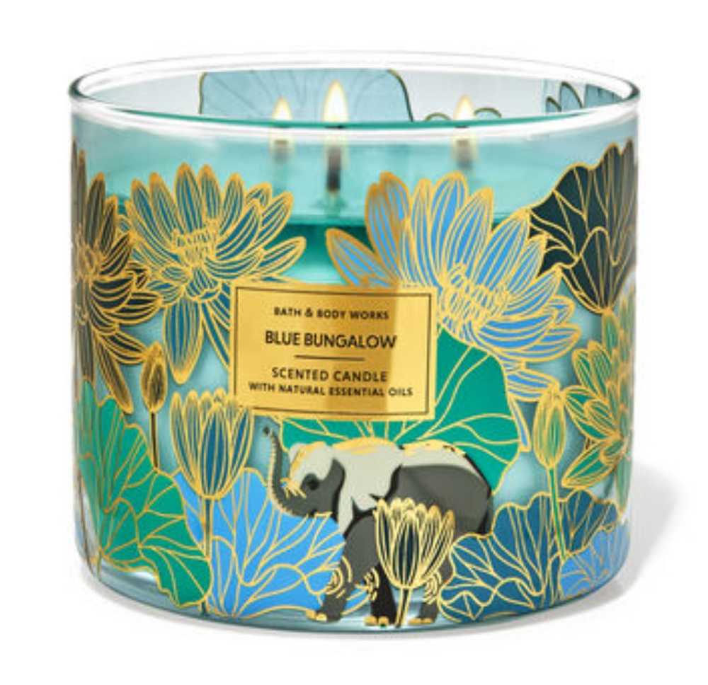 CANDLE: Desert Bath And Bodyworks Africa Blue Bungalo 2023 - Bath & Bodyworks Candle (International Candles) action figure collectible - Main Image 4