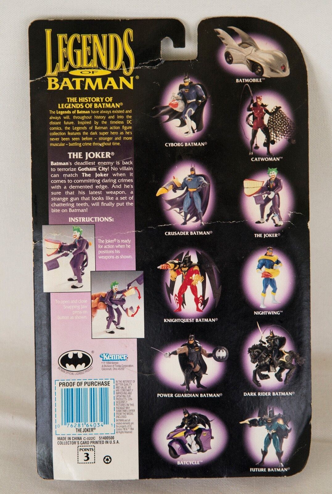 Joker - Kenner (Legends Of Batman) action figure collectible - Main Image 2