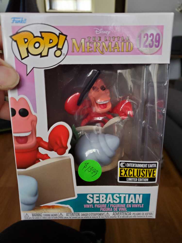 Sebastian - Funko (The Little Mermaid) action figure collectible [Barcode 889698668286] - Main Image 2
