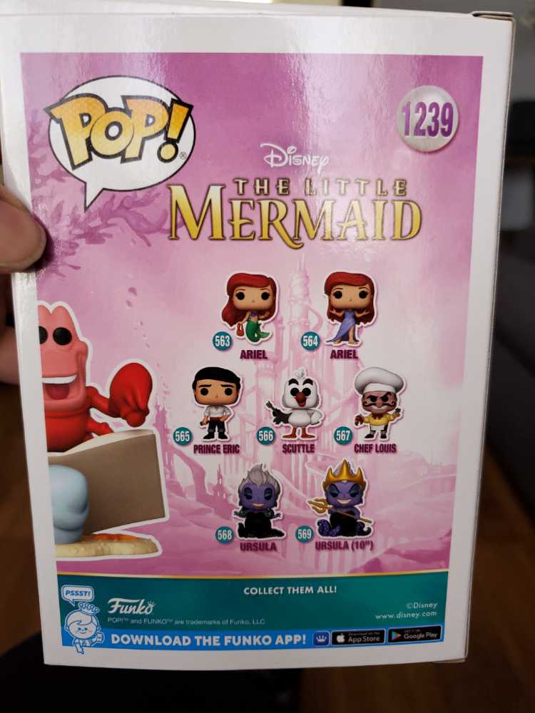 Sebastian - Funko (The Little Mermaid) action figure collectible [Barcode 889698668286] - Main Image 3