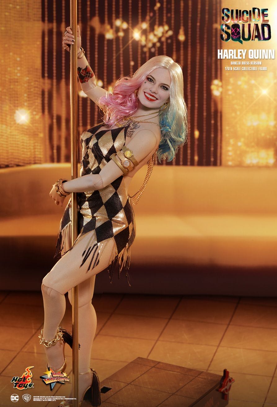 Harley Quinn Dancer Dress Ver. Sixth Scale Figure - Hot Toys (Movie Masterpiece Series: Suicide Squad) action figure collectible - Main Image 4