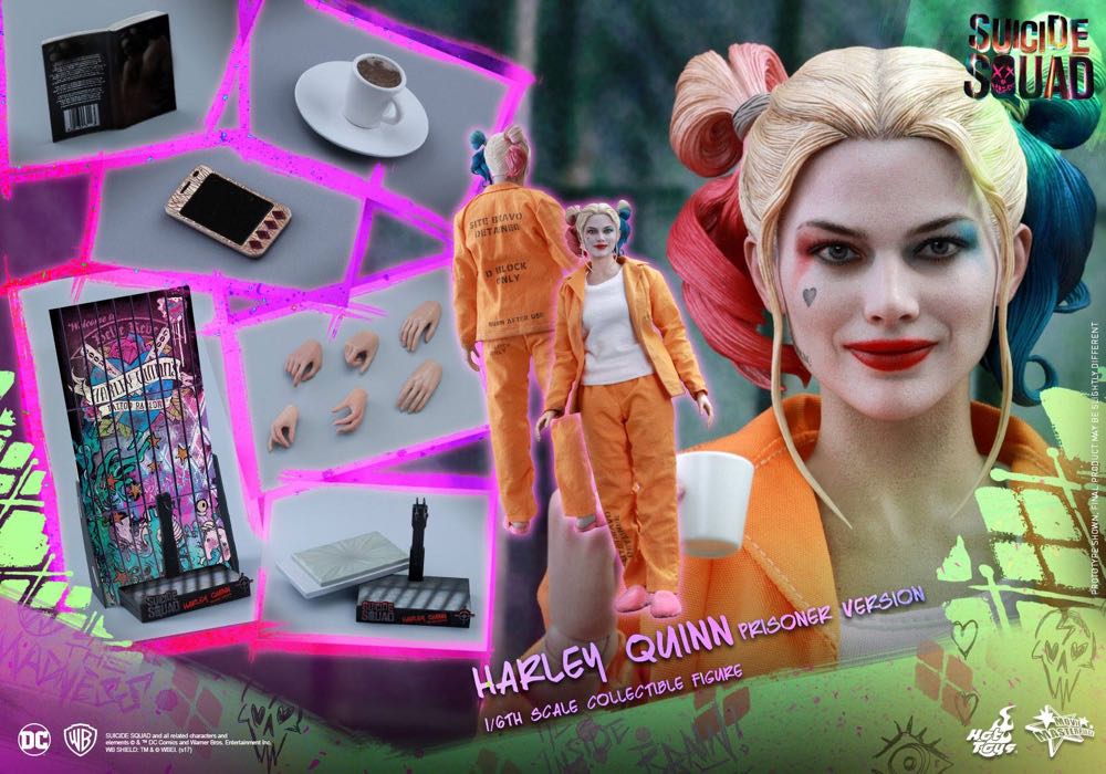Harley Quinn Prisoner Ver. Sixth Scale Figure - Hot Toys (Movie Masterpiece Series: Suicide Squad) action figure collectible - Main Image 3