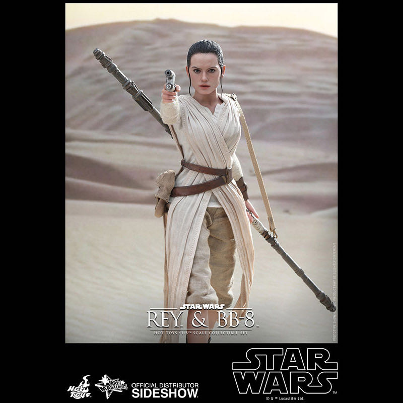 Star Wars: Rey and BB-8 Sixth Scale Figure Set - Hot Toys (Movie Masterpiece Series: Star Wars The Force Awakens) action figure collectible - Main Image 4