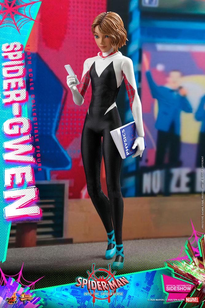 Spider-Gwen Sixth Scale Figure - Hot Toys (Movie Masterpiece Series: Spider-Man Into The Spider-Verse) action figure collectible - Main Image 2