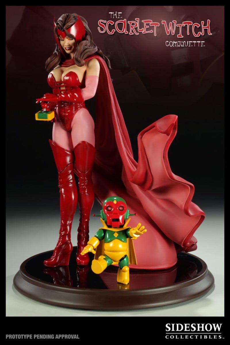 Scarlet Witch: Mark Brooks Comiquette - Sideshow Collectibles ((Limited to 1750)) action figure collectible - Main Image 2