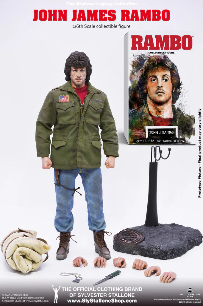 John James Rambo - Sly Stallone (Rambo First Blood) action figure collectible - Main Image 2