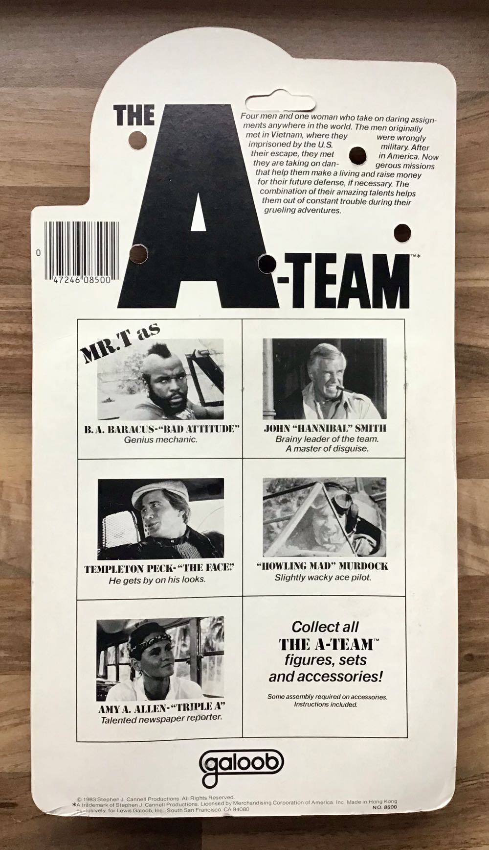 A-Team - Mr T. as B.A. Baracus - Galoob toys (Tv Series) action figure collectible [Barcode 047246085002] - Main Image 4