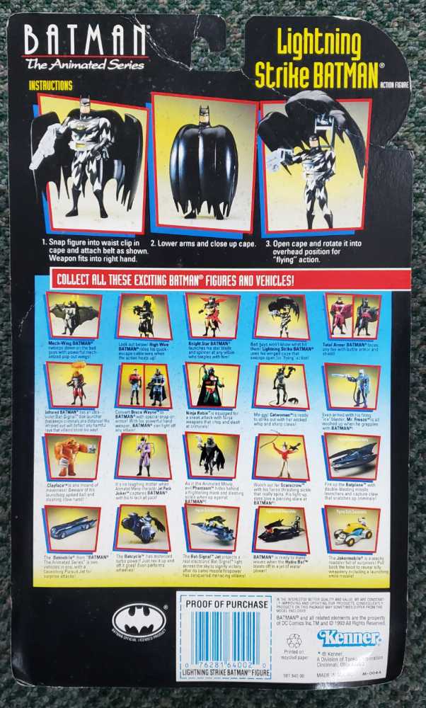 Batman the Animated Series LIGHTNING STRIKE - Kenner action figure collectible [Barcode 147000005731] - Main Image 4
