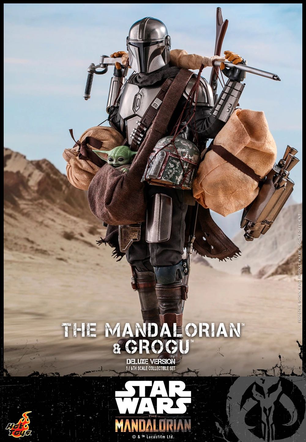Mandalorian & Grogu - Hot Toys (Sixth Scale Figures) action figure collectible - Main Image 1