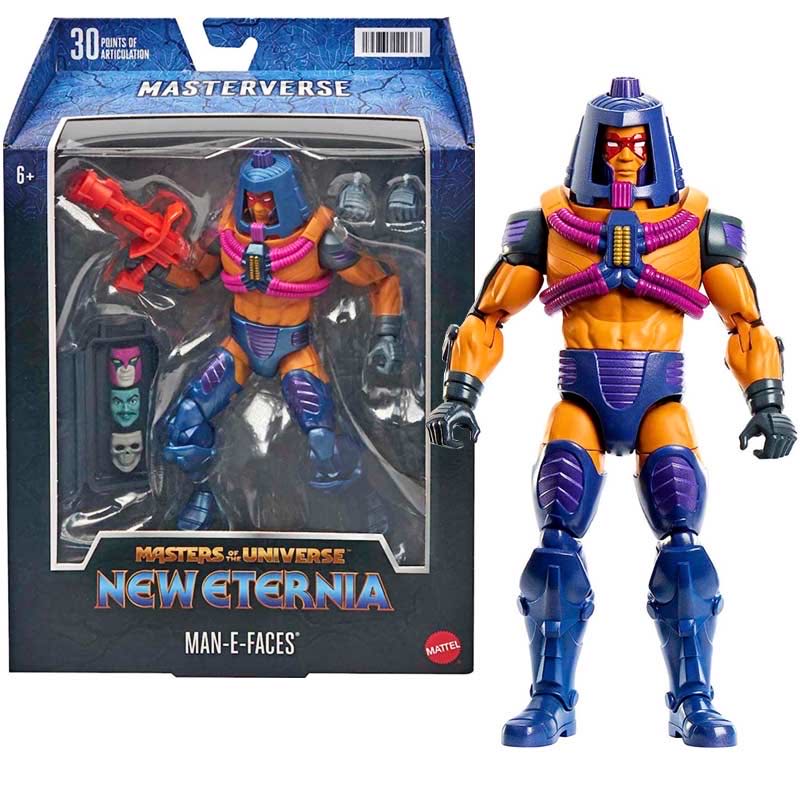 Mattel Masters Of The Universe Masterverse Man-E-Faces MOTU New Eternia - Mattel (Masters of the Universe: Masterverse) action figure collectible [Barcode 194735111367] - Main Image 2