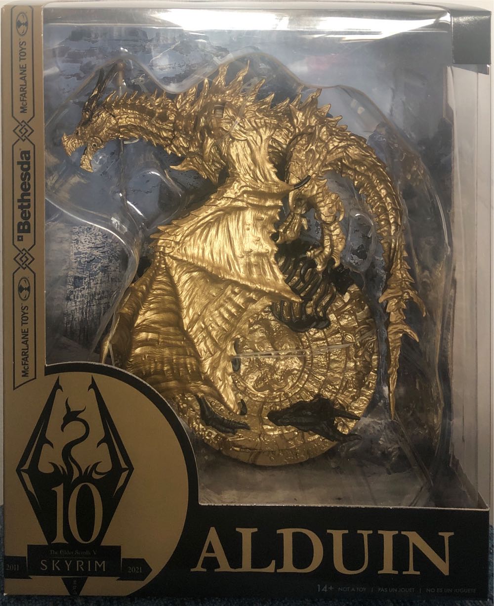 Mcfarlane Elder Scrolls Skyrim Alduin Gold - McFarlane Toys (Elder Scrolls Skyrim) action figure collectible [Barcode 787926111248] - Main Image 2