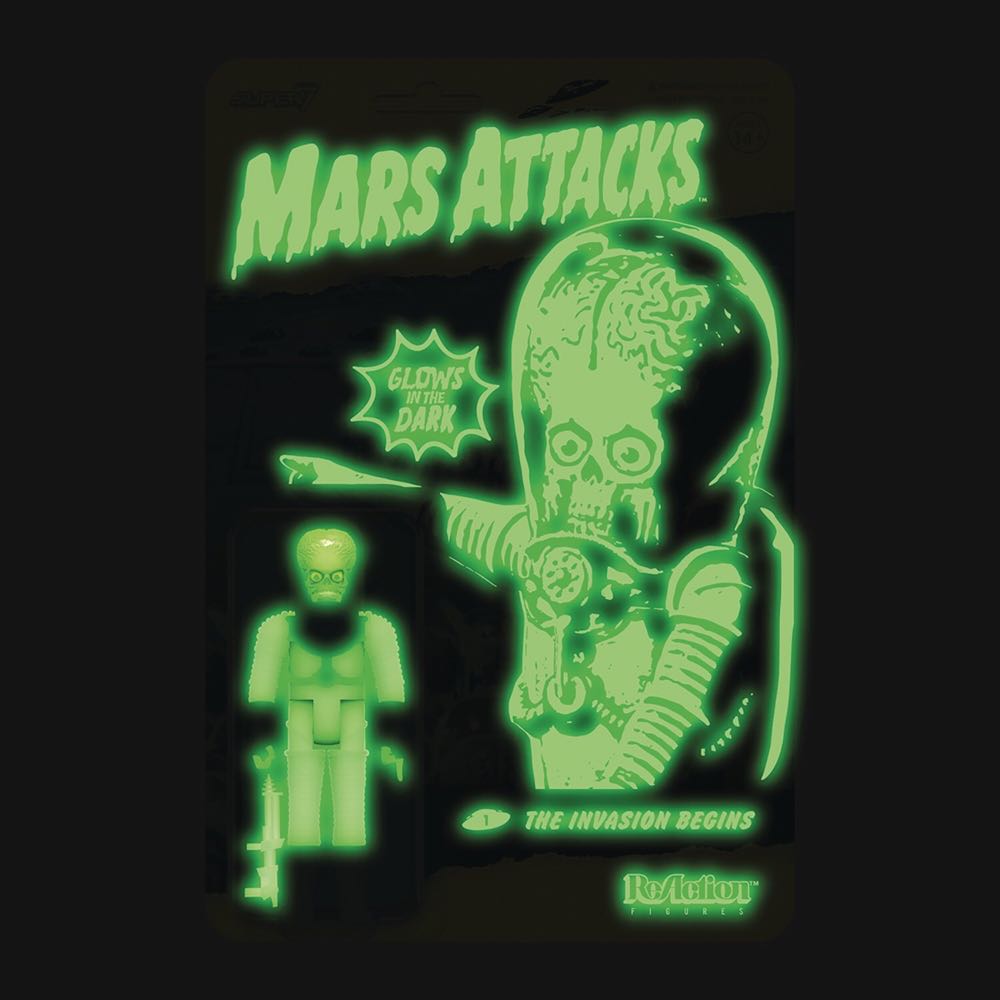 Reaction Super7: Mars Attacks Glow The Invasion Begins  action figure collectible - Main Image 2