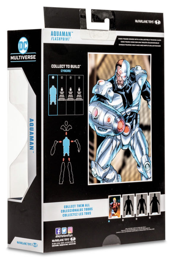 Aquaman - DC Multiverse Flashpoint Series (BAF Cyborg Wave) - Mcfarlane (DC Multiverse) action figure collectible - Main Image 2