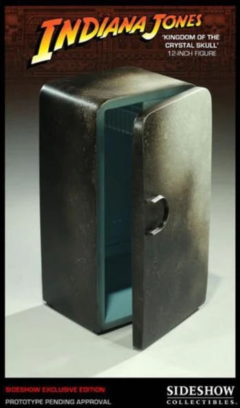Indiana Jones 12” (KOTCS): INDIANA JONES Figure with REFRIGERATOR - Sideshow Collectibles (Indiana Jones) action figure collectible [Barcode 747720212374] - Main Image 2