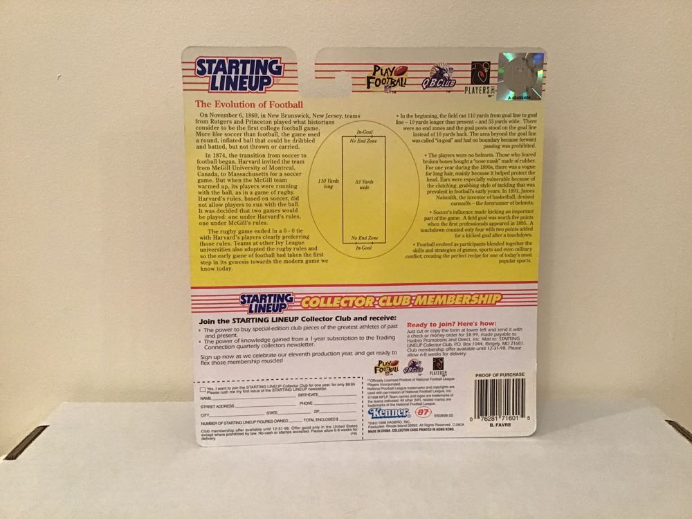 Brett Favre - Kenner (Convention Exlusive) action figure collectible - Main Image 2