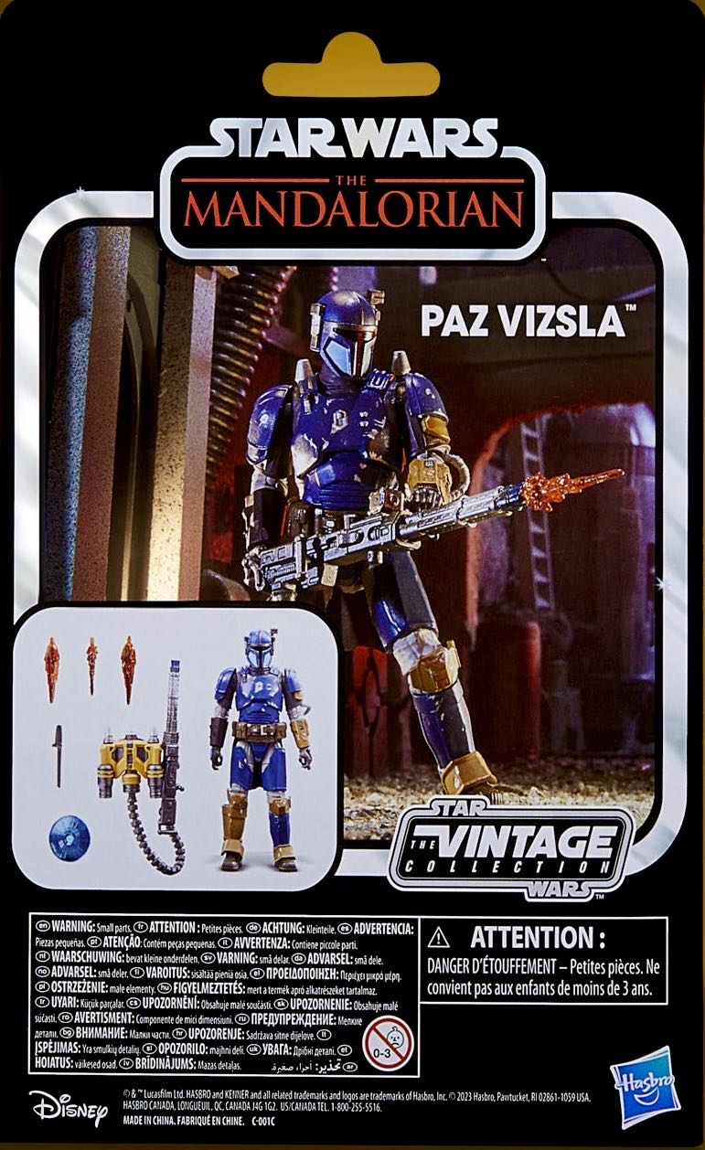 VC2912 Paz Vizsla - Hasbro (Star Wars: The Vintage Collection) action figure collectible [Barcode 5010994197094] - Main Image 2