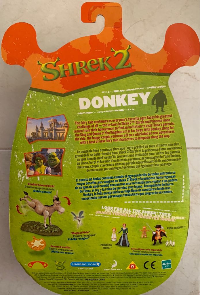 Shrek 2: Donkey - Hasbro (Shrek 2) action figure collectible [Barcode 076930682005] - Main Image 2