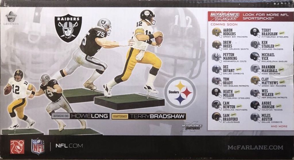 NFL Series 2-Pack: Terry Bradshaw / Howie Long - McFarlane Toys (NFL Series 2-Pack) action figure collectible [Barcode 787926750003] - Main Image 2